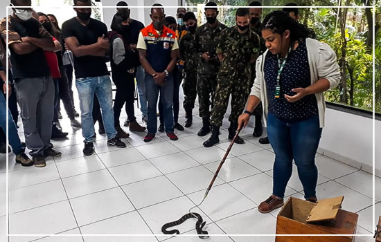 Defesa Civil realiza instrução conjunta com Instituto Vital Brazil