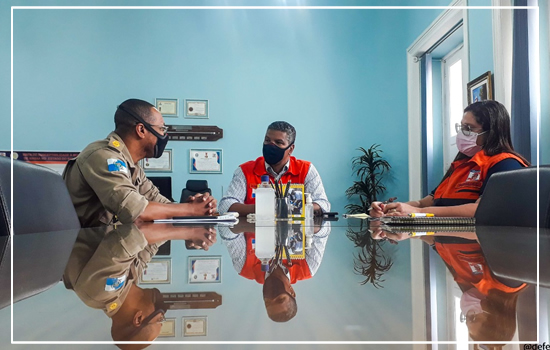 Subsecretário de Estado se reúne com o superintendente de saúde da Defesa Civil