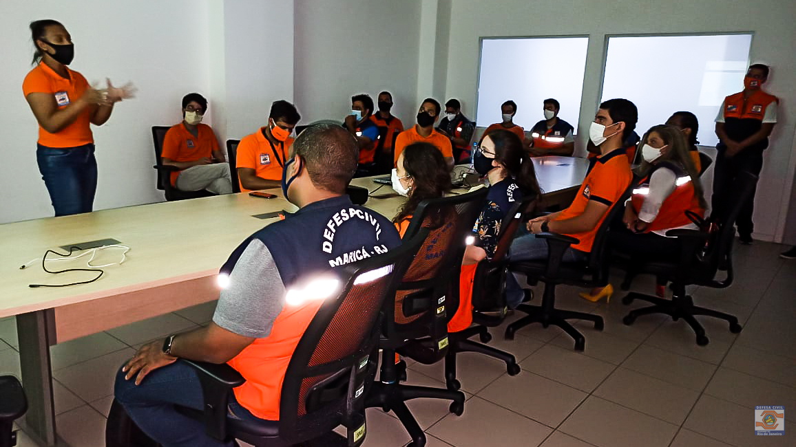 CEMADEN-RJ recebe a visita da Defesa Civil de Maricá
